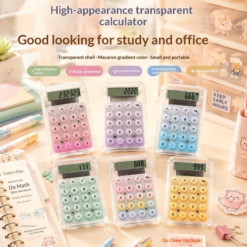 Scientific Calculator For Secondary School - 携帯用ミニキュートな静音電卓 学習補助ツール 学生向け新学期用品 金融・オフィス用