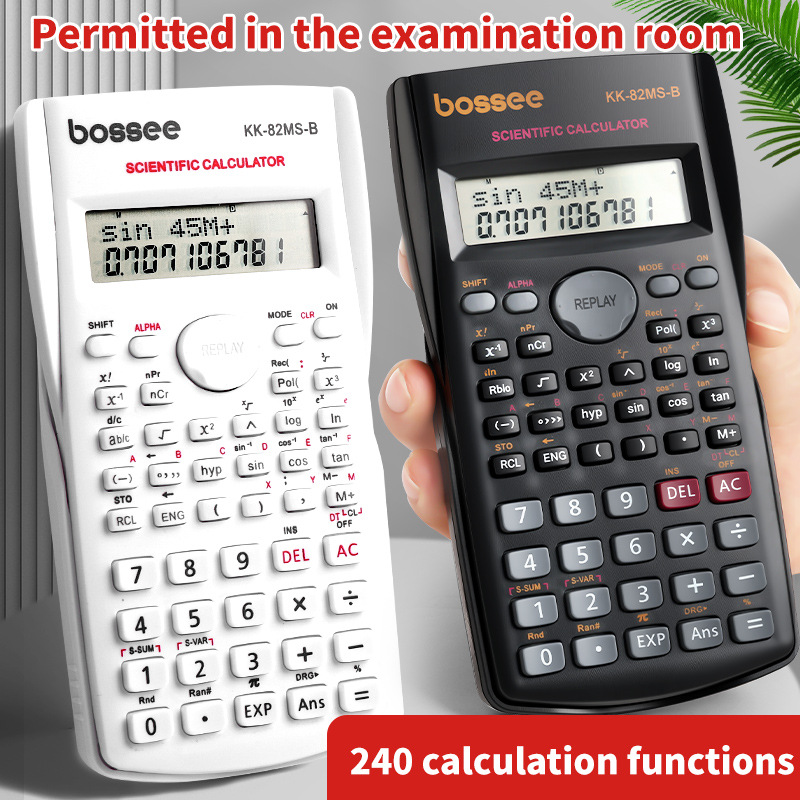 Scientific Calculator For Secondary School - 科学計算機 240機能 12桁 2行表示 ハンドヘルド式 多機能計算機