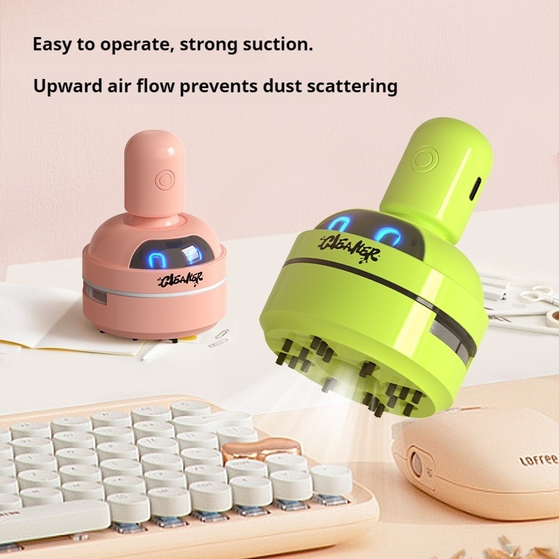 卓上用クリーナー、小型ポータブル掃除機。消しゴムや鉛筆の削り - Mini Desktop Vacuum Cleaner For Eraser Dust のレビューと価格